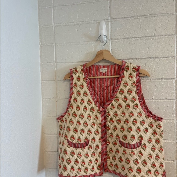 NoLoGo Quilted Warmer Gilet Cotton Poppy Pink - Picture 2 of 6